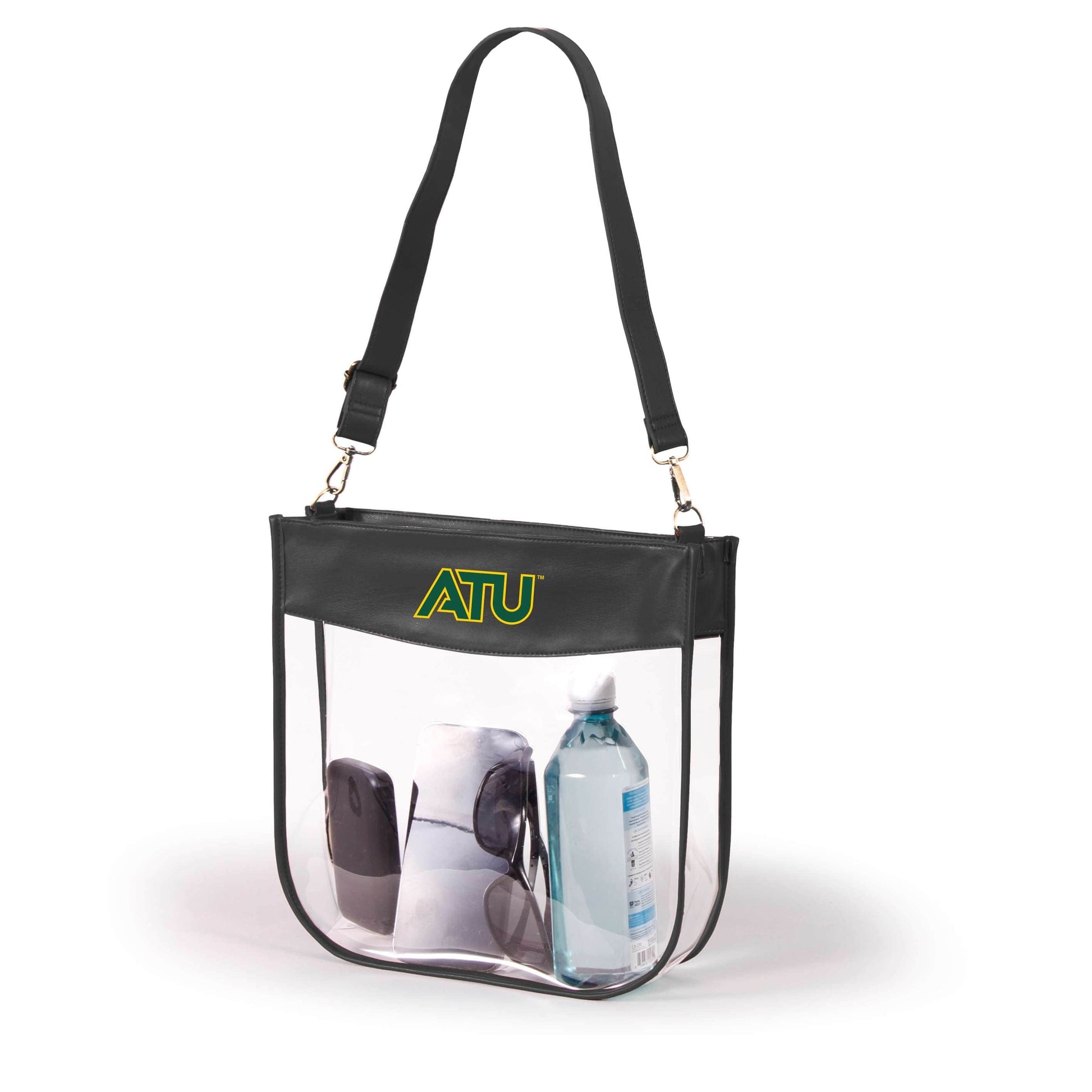 Arkansas Tech Kate Large Clear Purse with Zipper, stadium-approved, officially licensed, by Desden
