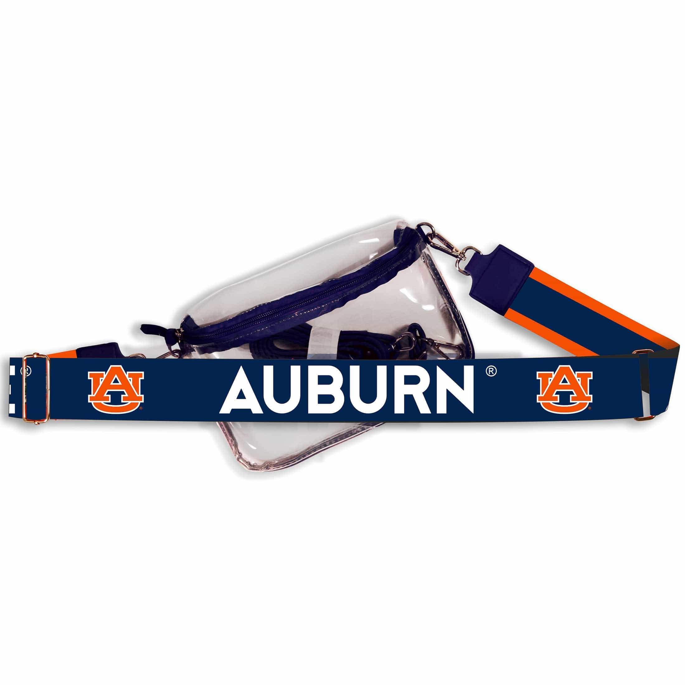 Desden Auburn Hailey Clear Sling Bag with Logo Strap by Desden