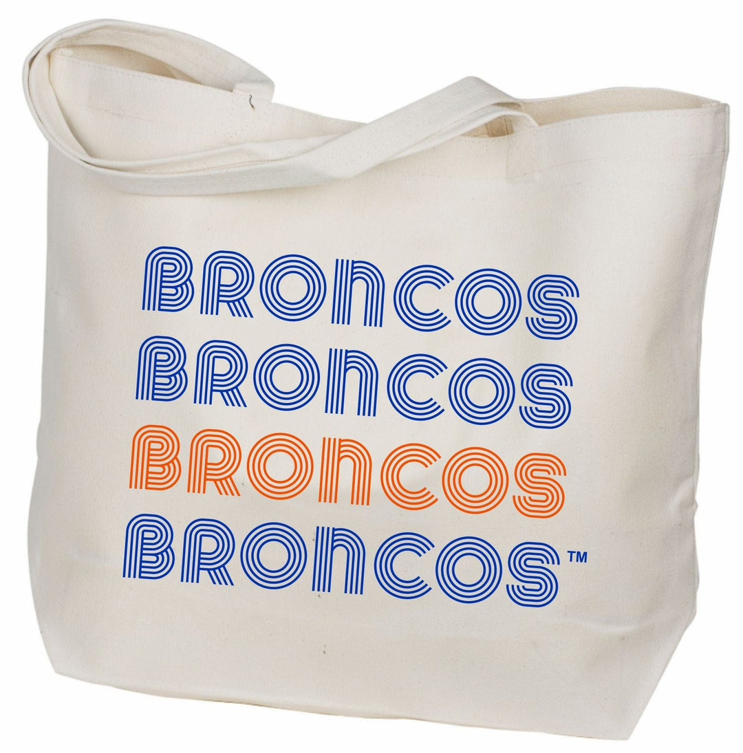 Desden Tote Boise State Broncos Canvas Tote Bag in Royal and Orange - USA Made Tote by Desden