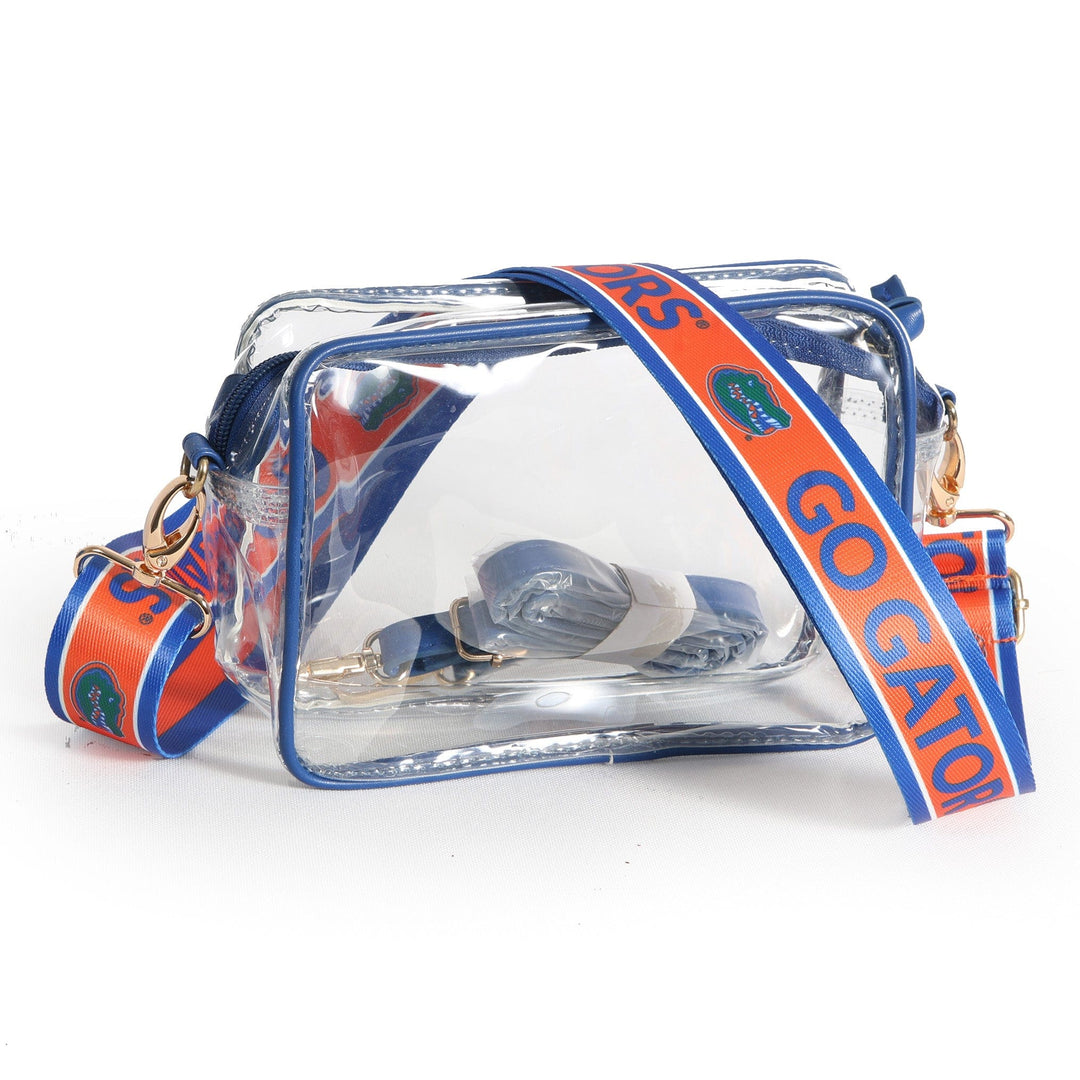 Desden Purse Bridget Clear Purse for Women with Patterned Shoulder Straps - Florida Gators by Desden