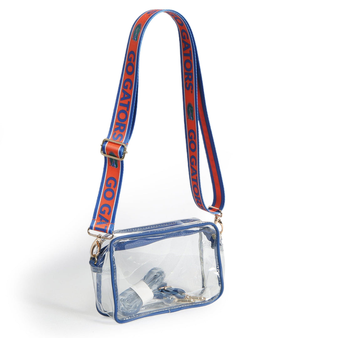 Desden Purse Bridget Clear Purse for Women with Patterned Shoulder Straps - Florida Gators by Desden
