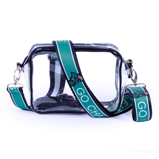 Coastal Carolina Chanticleers Bridget Clear Purse, stadium-approved, officially licensed, by Desden