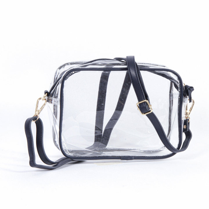 Desden Purse Bridget Clear Purse with Patterned Shoulder Straps - Georgia Southern