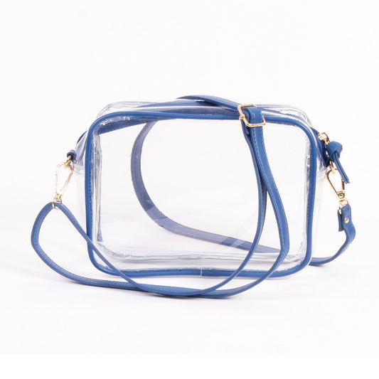 Desden Purse Bridget Clear Purse with Patterned Shoulder Straps - McNeese State
