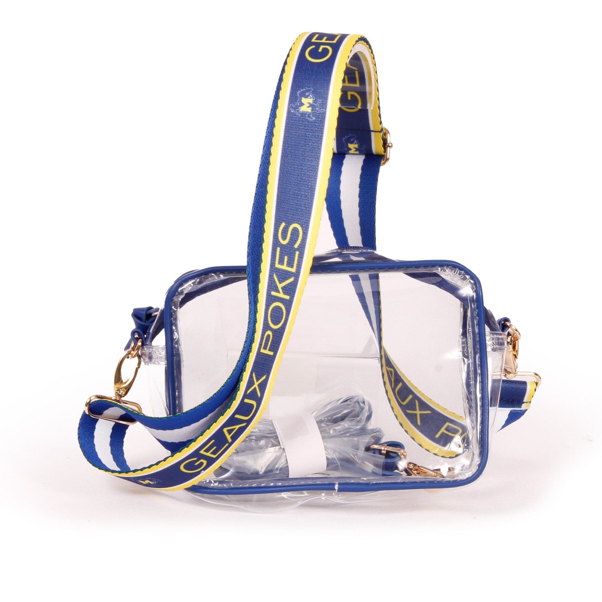 McNeese State Cowboys Bridget Clear Purse, stadium-approved, officially licensed, by Desden