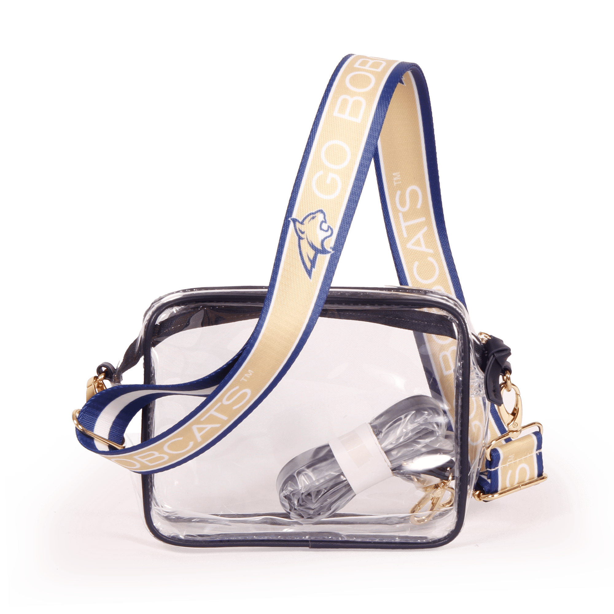 Desden Purse Bridget Clear Purse with Patterned Shoulder Straps - Montana State