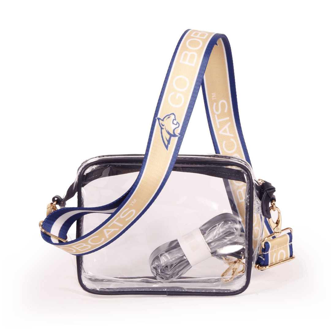 Desden Purse Bridget Clear Purse with Patterned Shoulder Straps - Montana State
