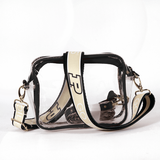 Purdue Boilermakers Bridget Clear Purse, stadium-approved, officially licensed, by Desden
