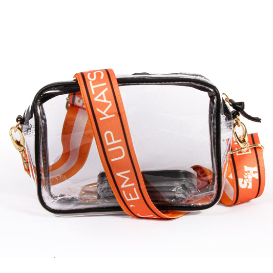 Sam Houston State Bearkats Bridget Clear Purse, stadium-approved, officially licensed, by Desden