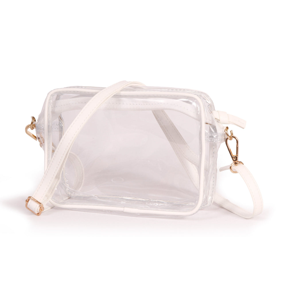 Desden Purse Bridget Clear Purse with Patterned Shoulder Straps - Tennessee