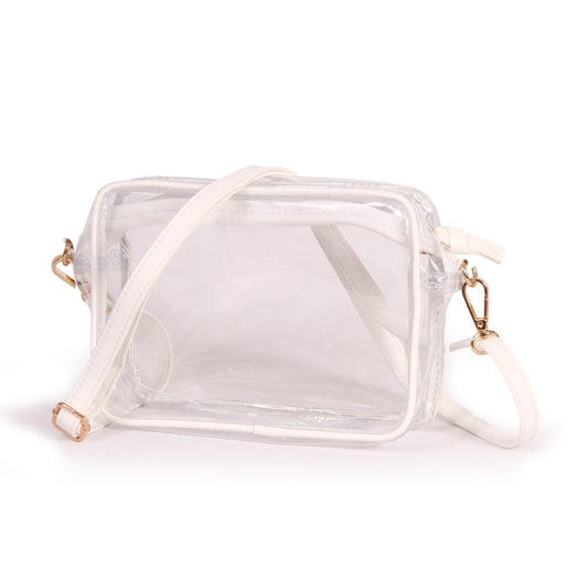 Desden Purse Bridget Clear Purse with Patterned Shoulder Straps - Tennessee