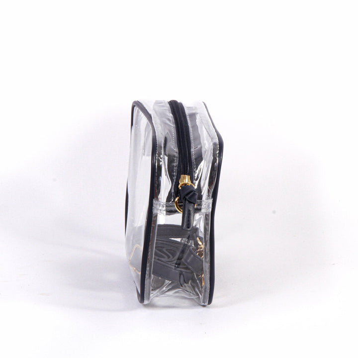 Desden Purse Bridget Clear Purse with Patterned Shoulder Straps - Texas State Tech