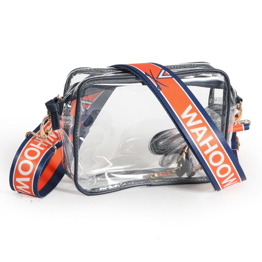 Virginia Bridget Clear Purse, stadium-approved, officially licensed, by Desden