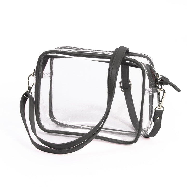 Desden Purse Bridget Clear Purse with Patterned Shoulder Straps - Wake Forest