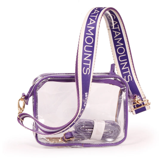 Western Carolina Catamounts Bridget Clear Purse, stadium-approved, officially licensed, by Desden