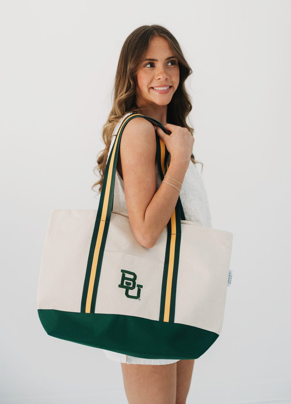 Desden Tote Bag Canvas Boat Tote - Baylor
