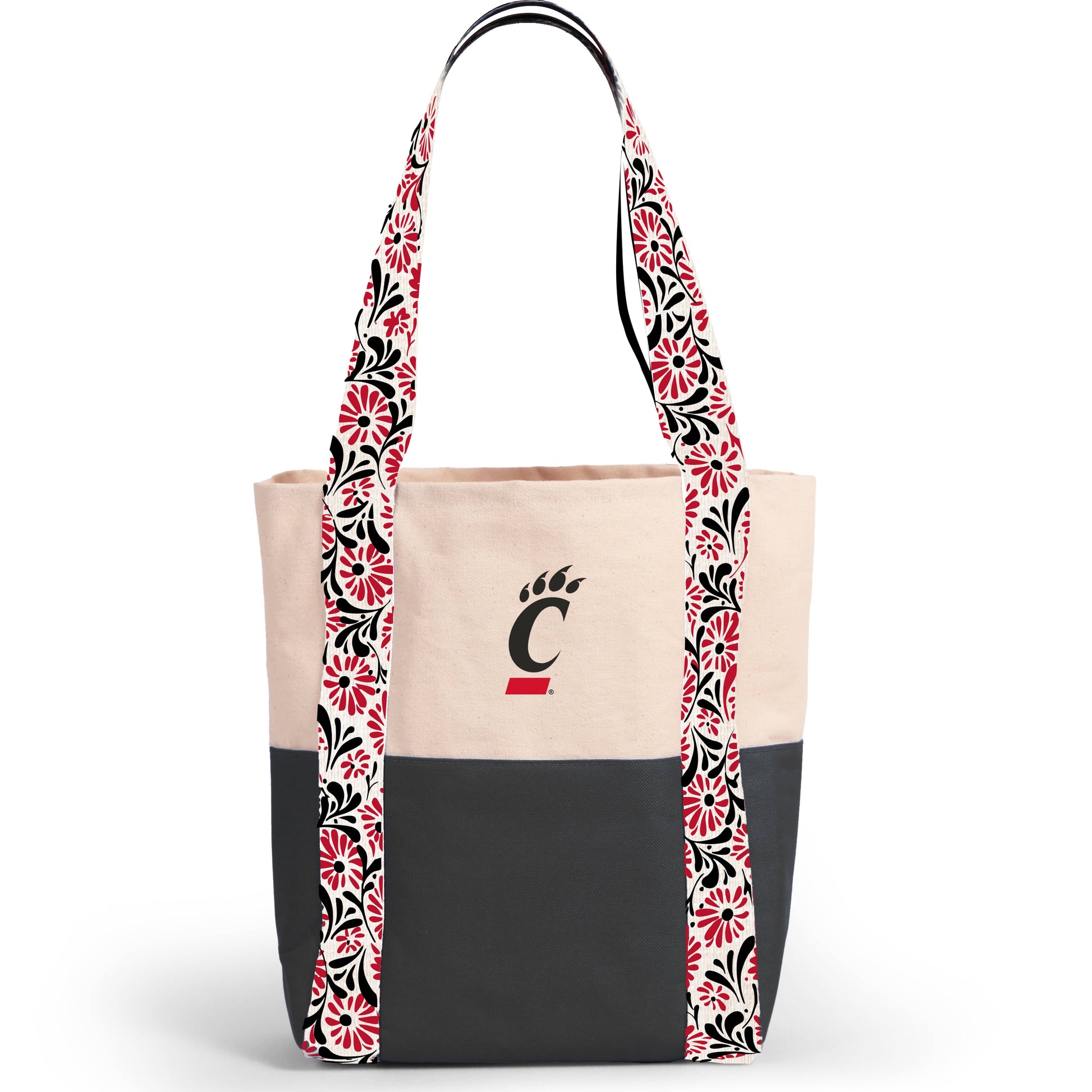 Desden Tote Bag Canvas Mini Tote with Floral Straps – Cincinnati Bearcats