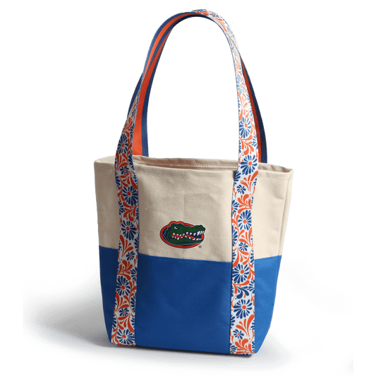 Desden Tote Bag Canvas Mini Tote with Floral Straps – Florida Gators