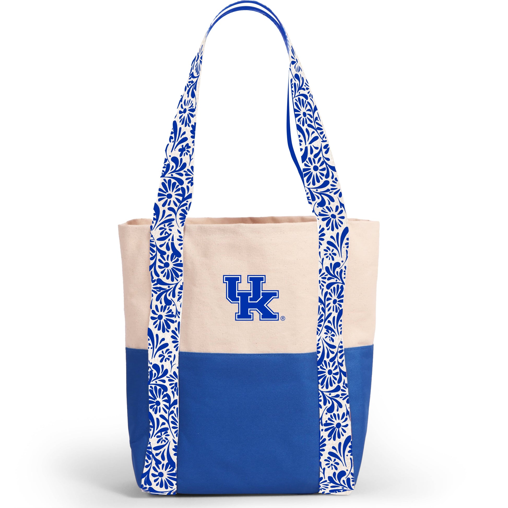 Desden Tote Bag Canvas Mini Tote with Floral Straps – Kentucky Wildcats