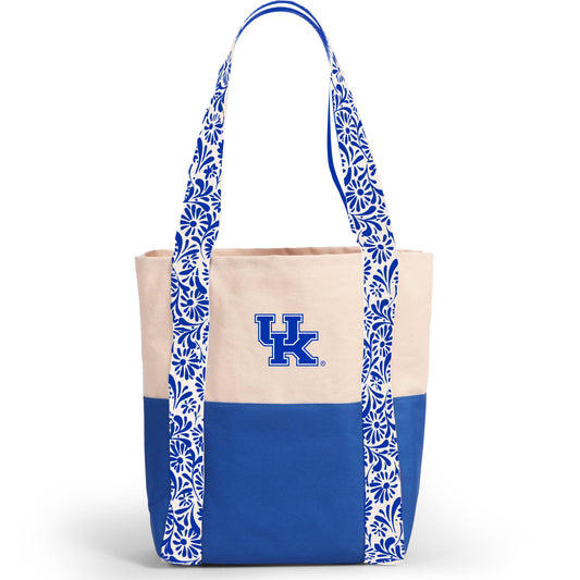 Desden Tote Bag Canvas Mini Tote with Floral Straps – Kentucky Wildcats