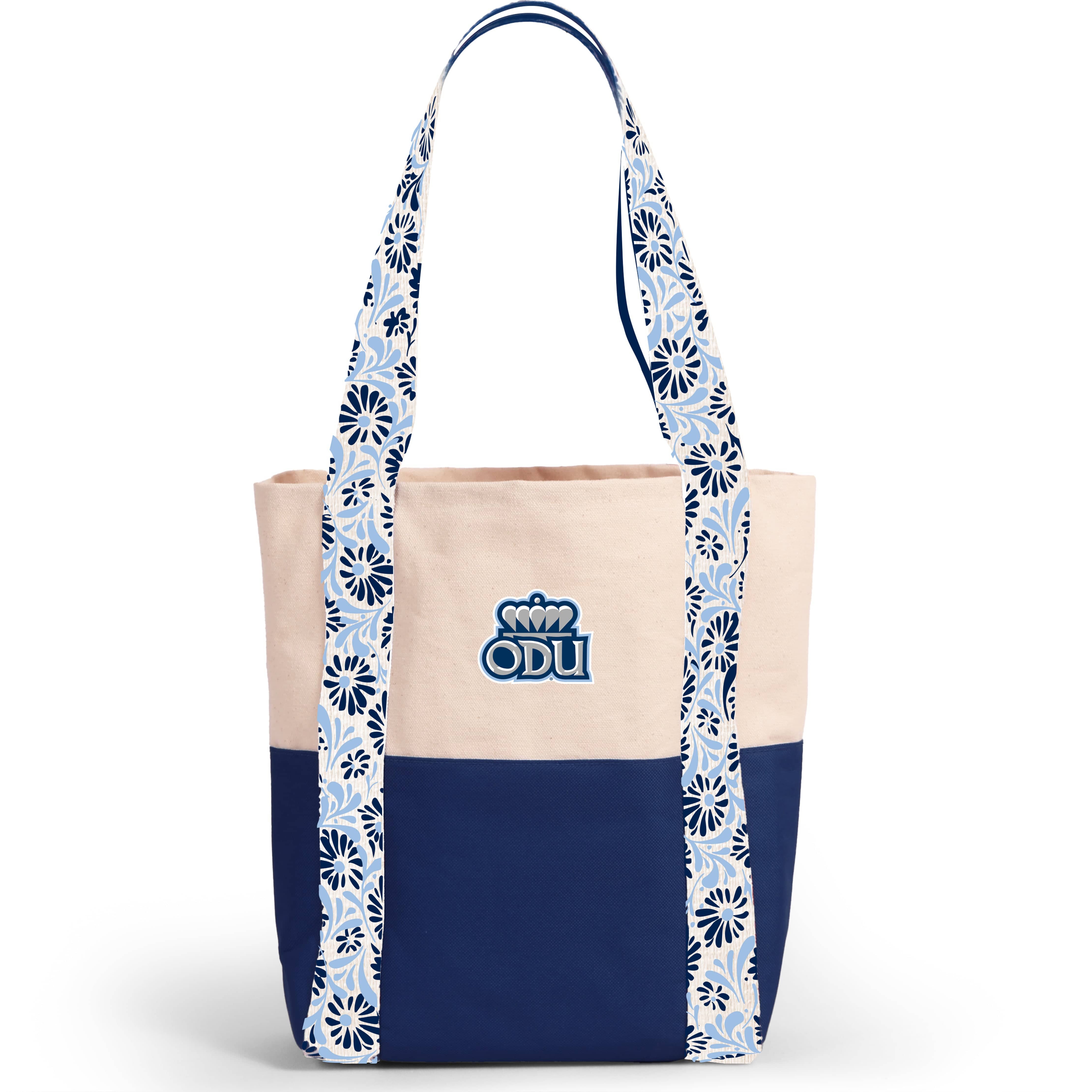 Desden Tote Bag Canvas Mini Tote with Floral Straps – Old Dominion Monarchs