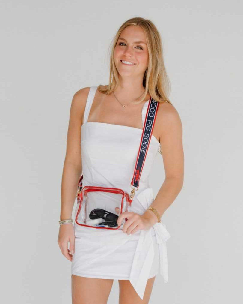 Desden Purse Clear Purse for Arkansas Razorbacks Game Day - The Bridget