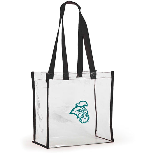 Coastal Carolina Chanticleers Clear Stadium Tote, stadium-approved, officially licensed, by Desden