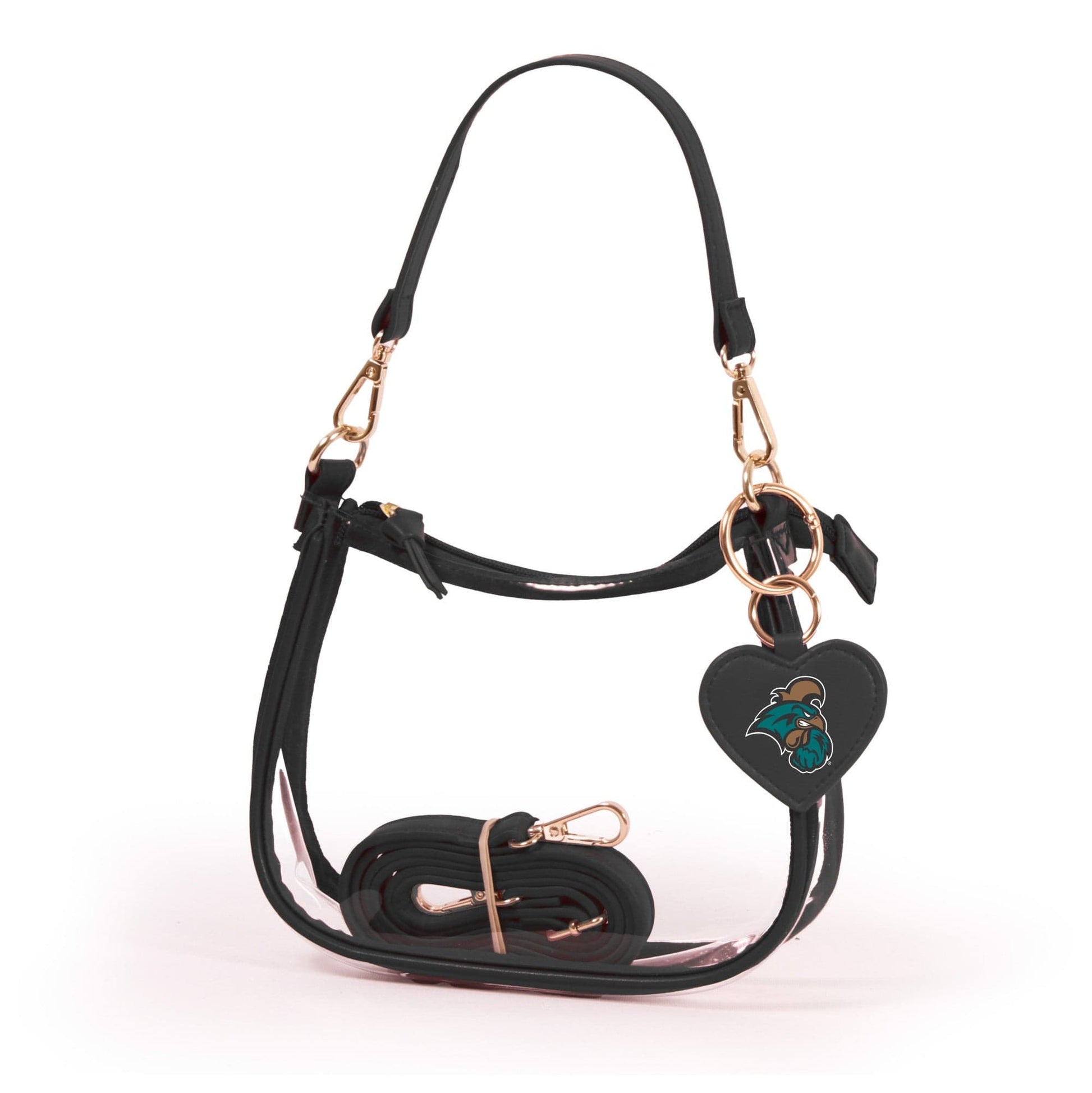 Coastal Carolina Clara Clear Crossbody Purse, stadium-approved, officially licensed, by Desden