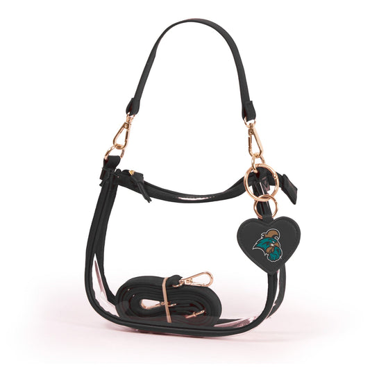 Coastal Carolina Clara Clear Crossbody Purse, stadium-approved, officially licensed, by Desden