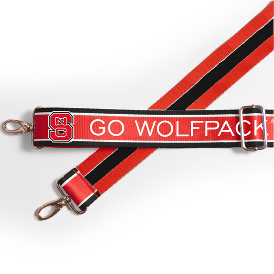 NC State Wolfpack officially licensed patterned purse strap by Desden