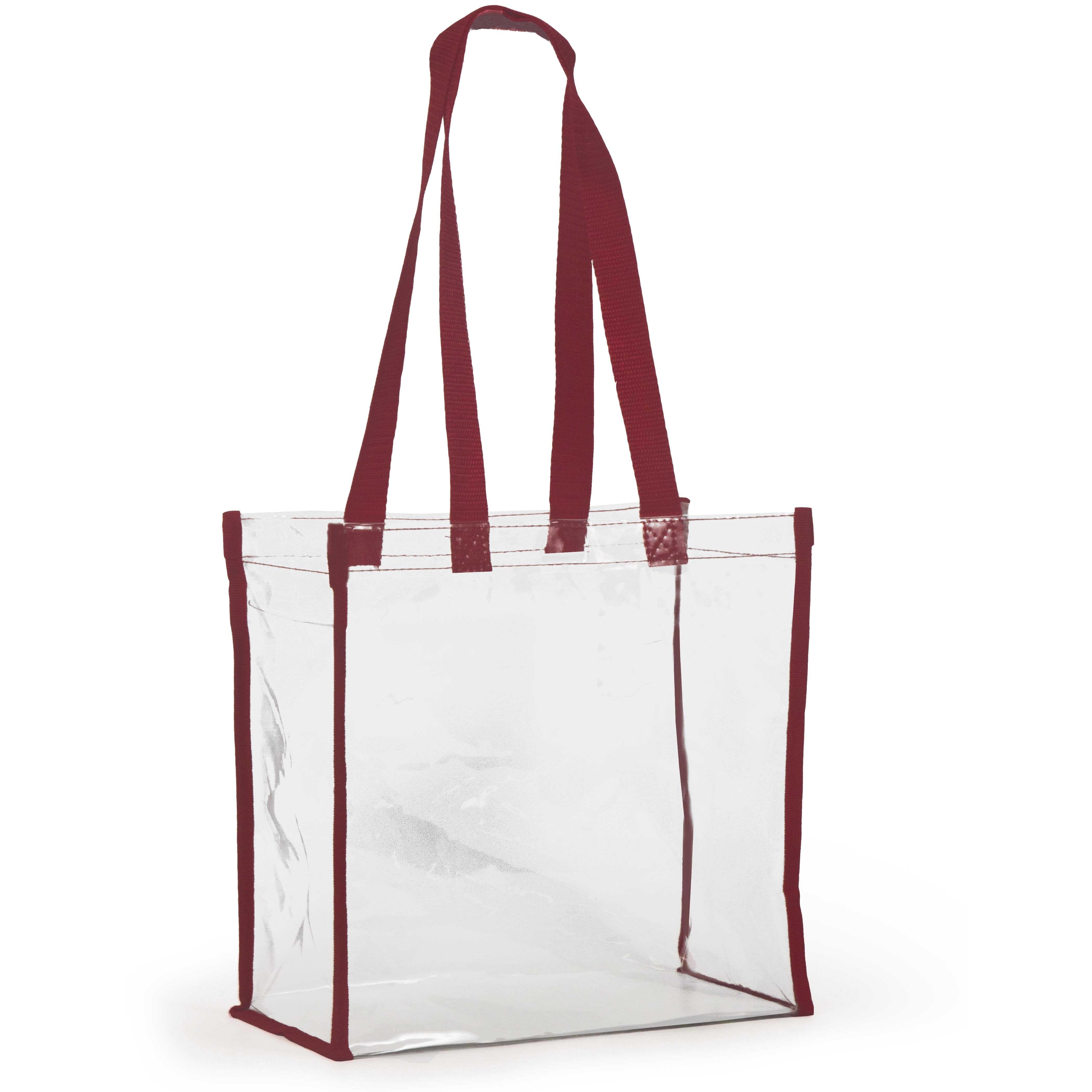 Desden Tote Bag Crimson Clear Stadium Tote - Crimson