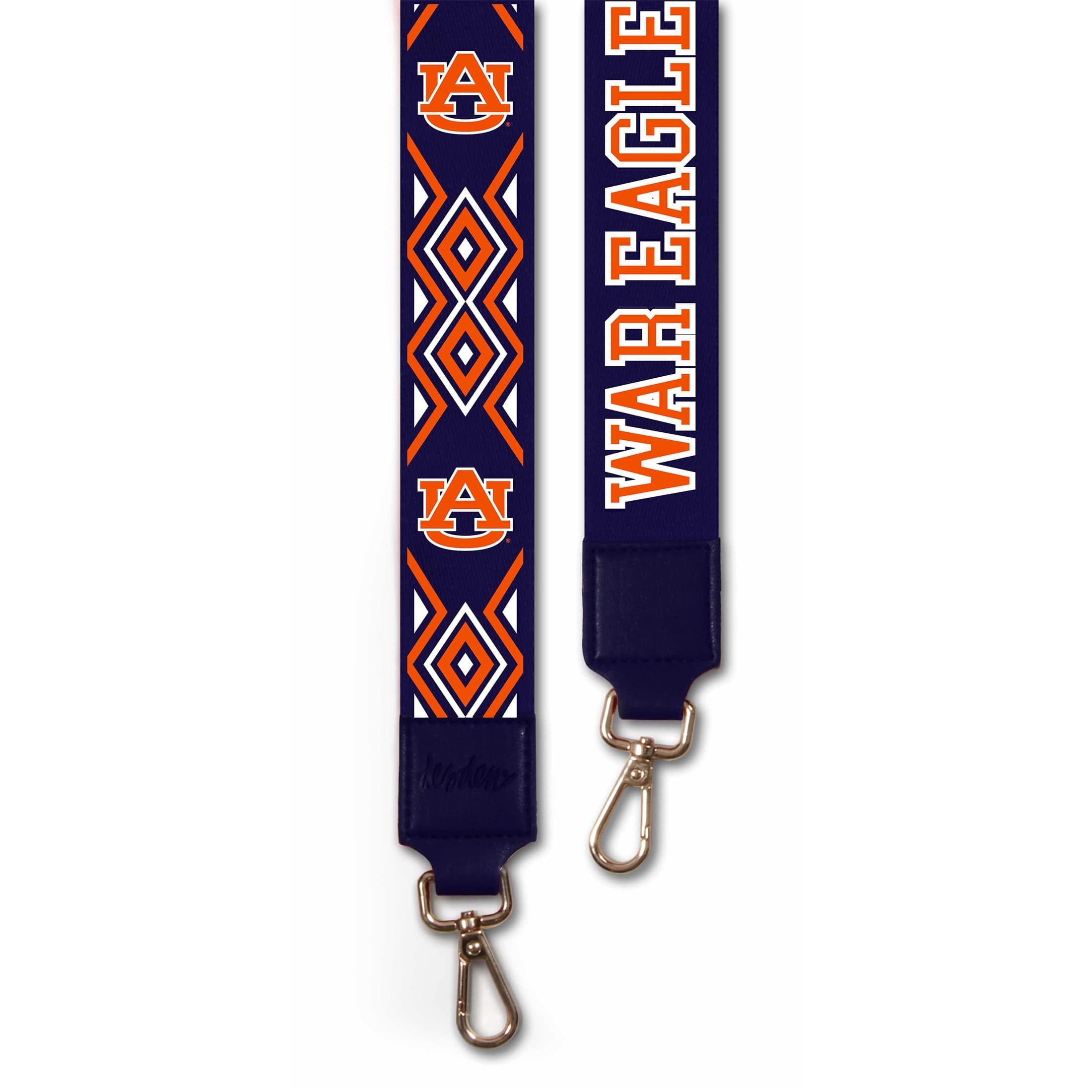 Desden Purse Custom Printed Women's Accessory Purse Strap in Navy and Orange for Auburn University by Desden