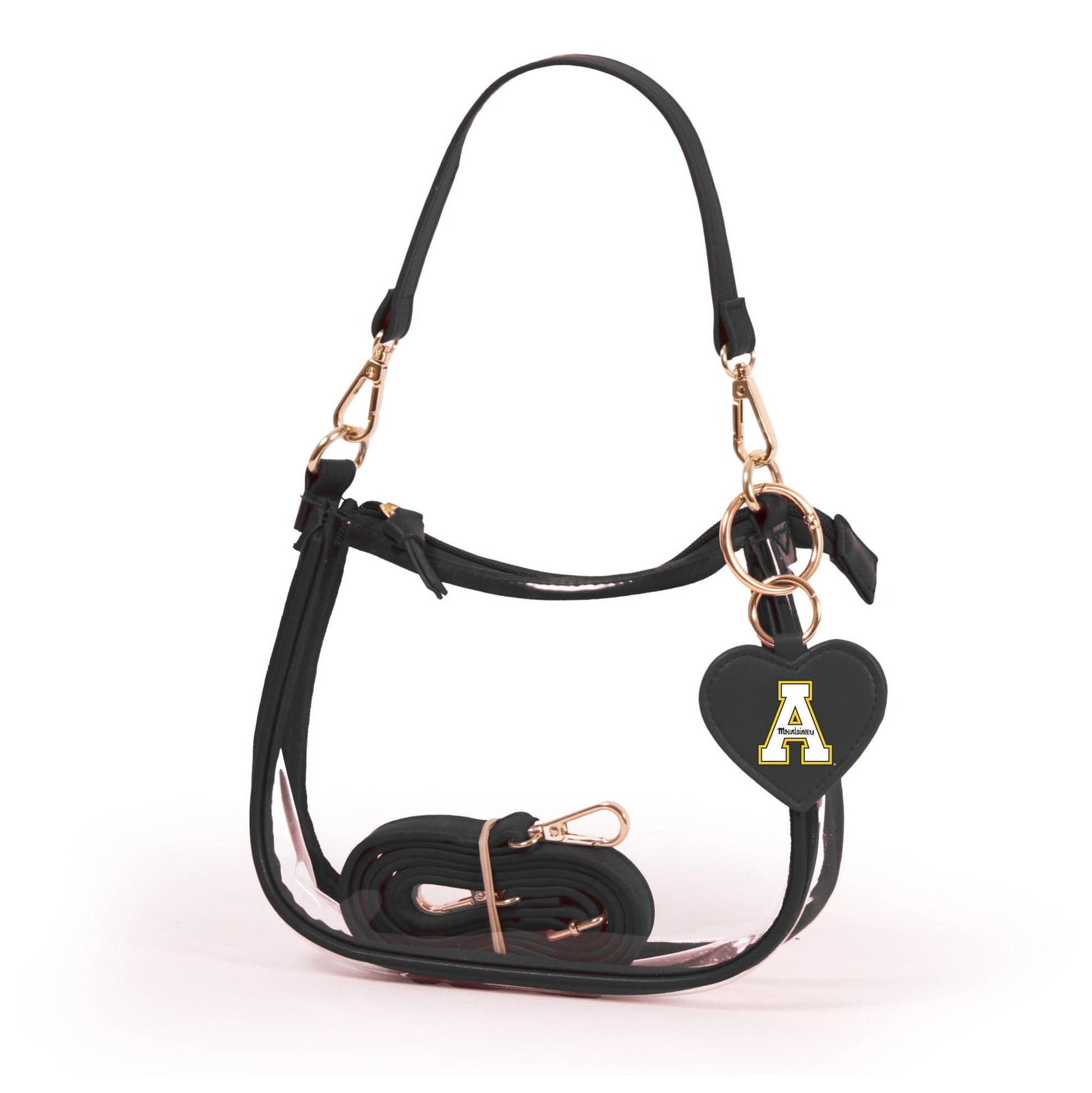 Appalachian State Clara Clear Crossbody Purse, stadium-approved, officially licensed, by Desden