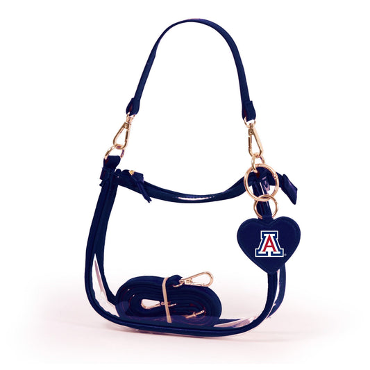 Arizona Clara Clear Crossbody Purse, stadium-approved, officially licensed, by Desden