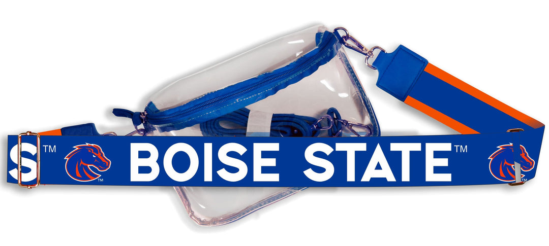 Desden Default Value Boise State Hailey Clear Purse with Logo Strap by Desden