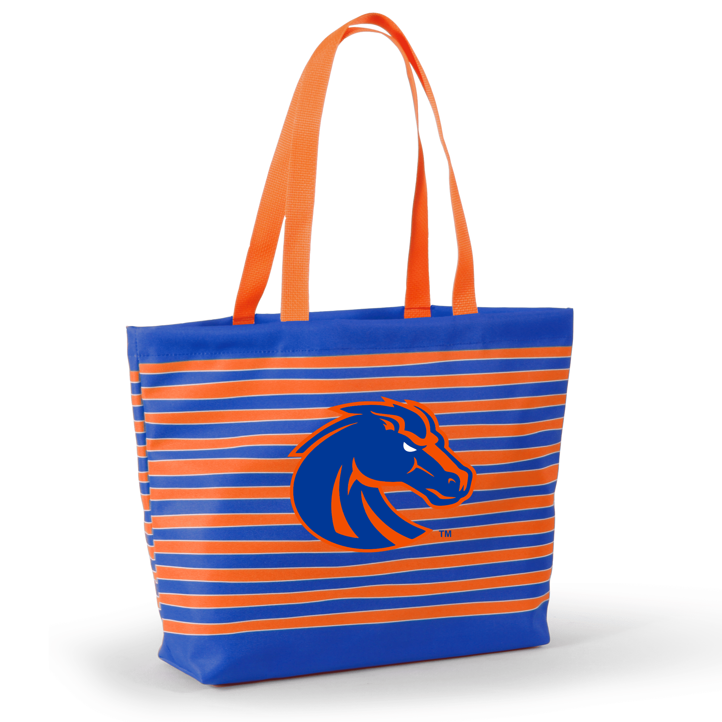 Desden Tote Default Value Boise State Tatum Tote Wavy Striped Tote  by Desden