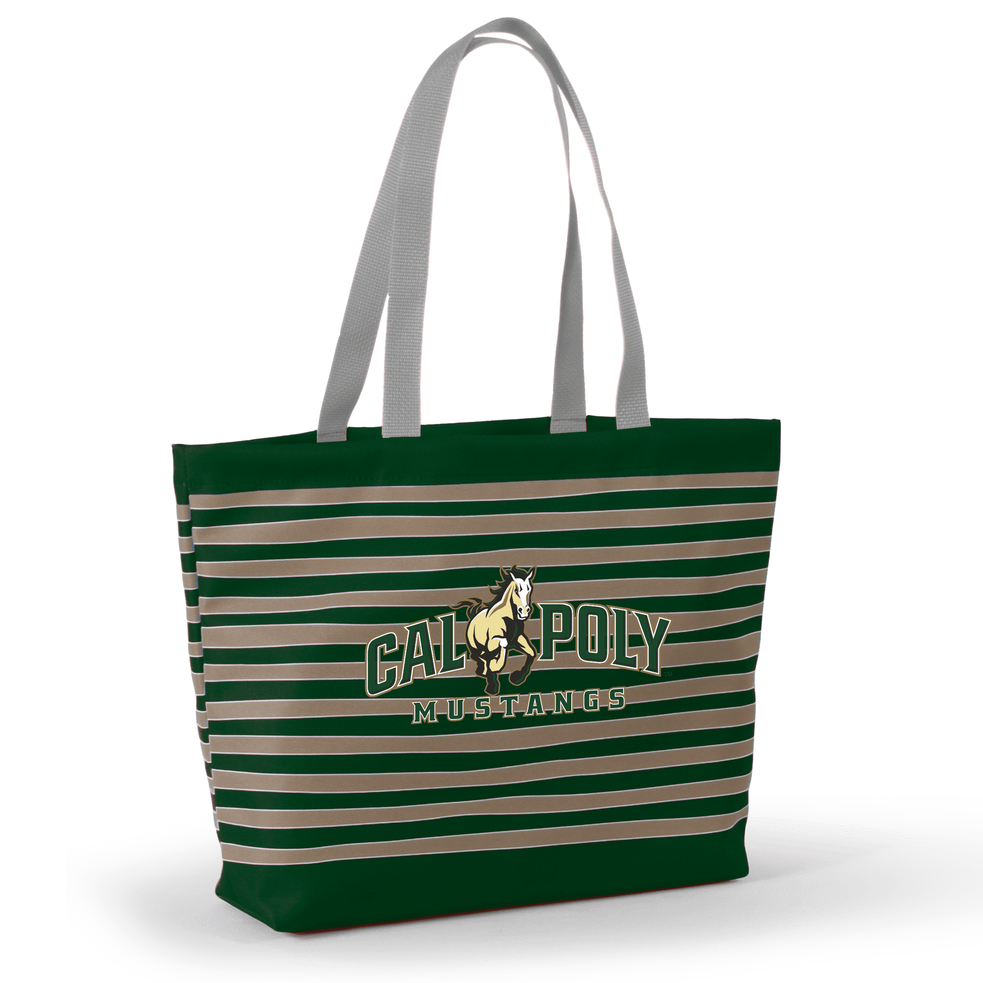 Desden Tote Default Value Cal Poly Tatum Tote Wavy Striped Tote  by Desden