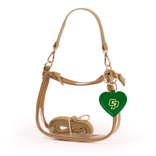 Cal Poly Clara Clear Crossbody Purse, stadium-approved, officially licensed, by Desden