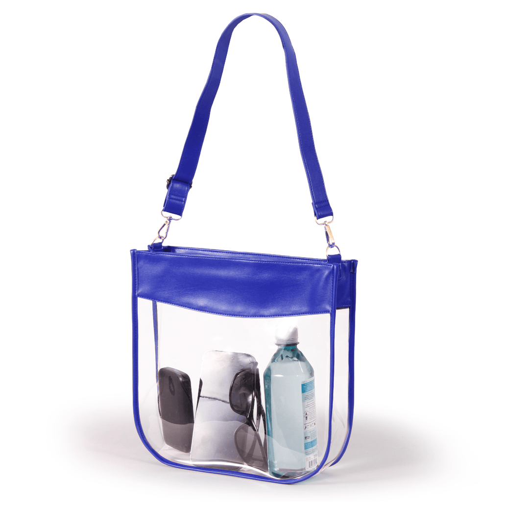 Desden Tote Default Value Clear Purse with Zipper - Royal
