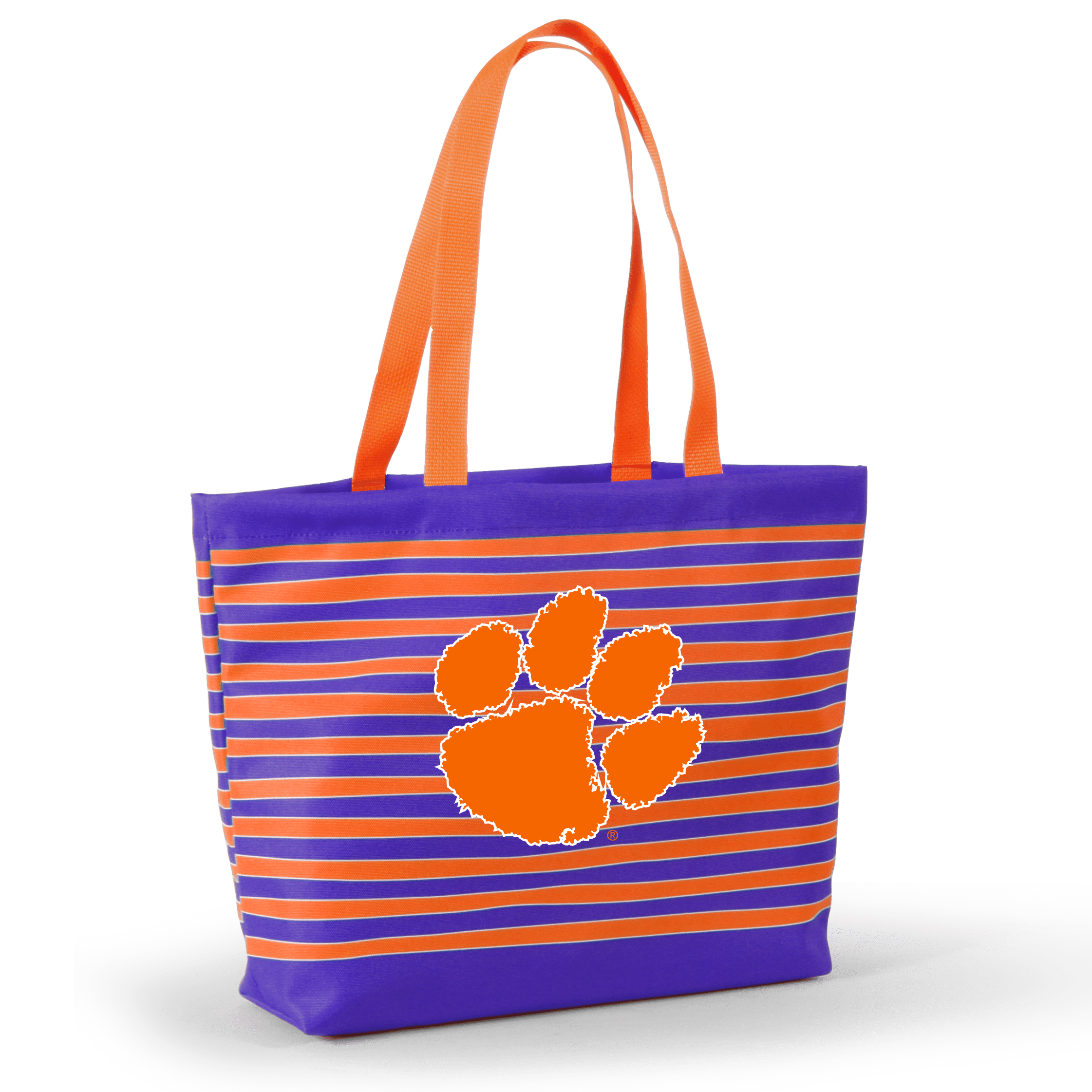 Desden Tote Default Value Clemson Tatum Tote Wavy Striped Tote  by Desden