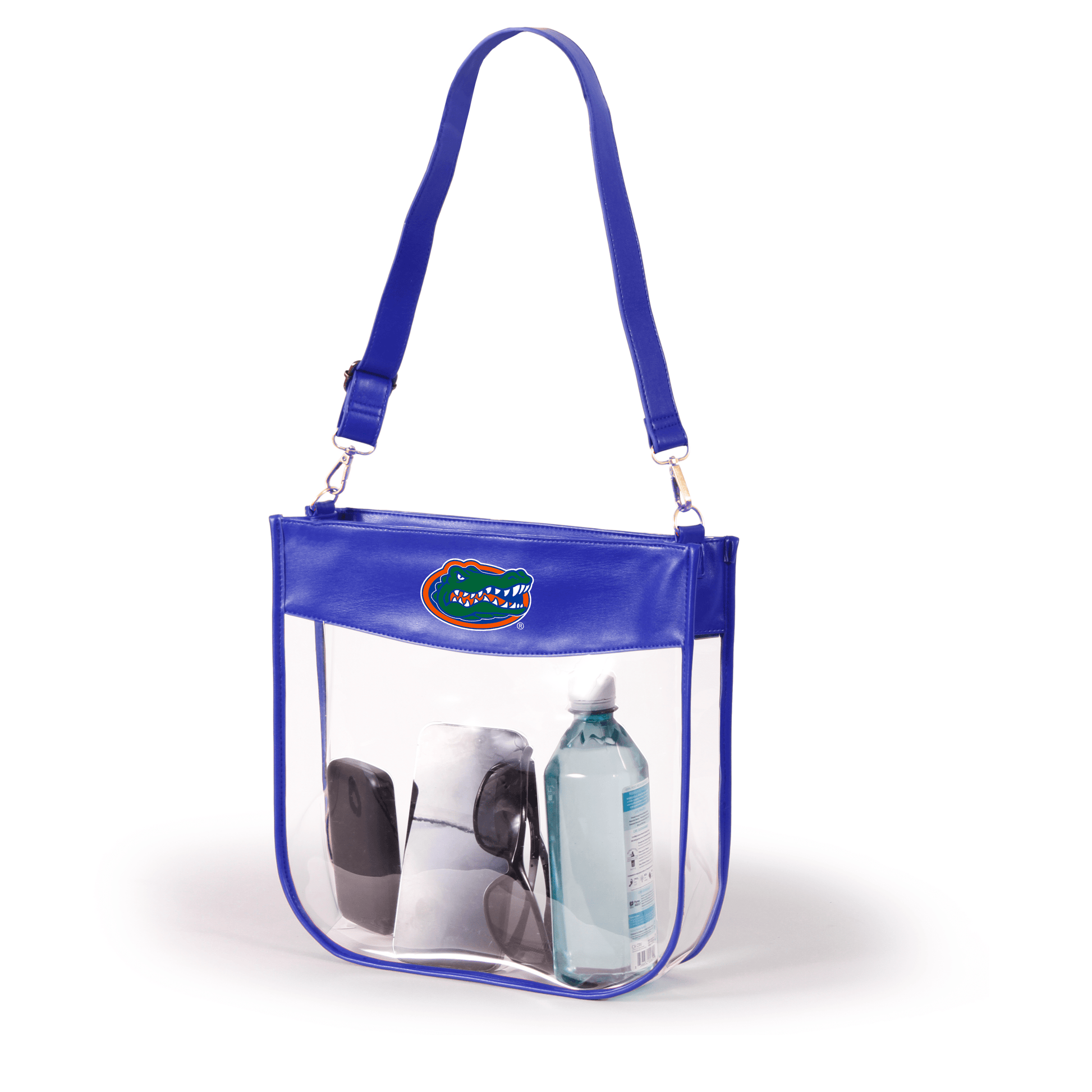 Florida Kate Large Clear Purse with Zipper, stadium-approved, officially licensed, by Desden