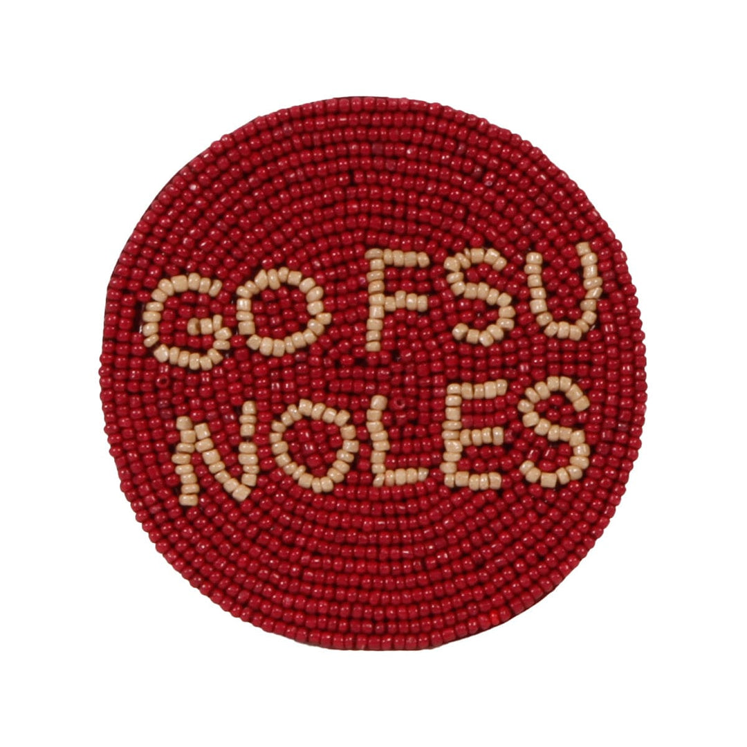 Desden Headband Default Value Florida State FSU Go Noles Beaded Button in Garnet and Gold by Desden