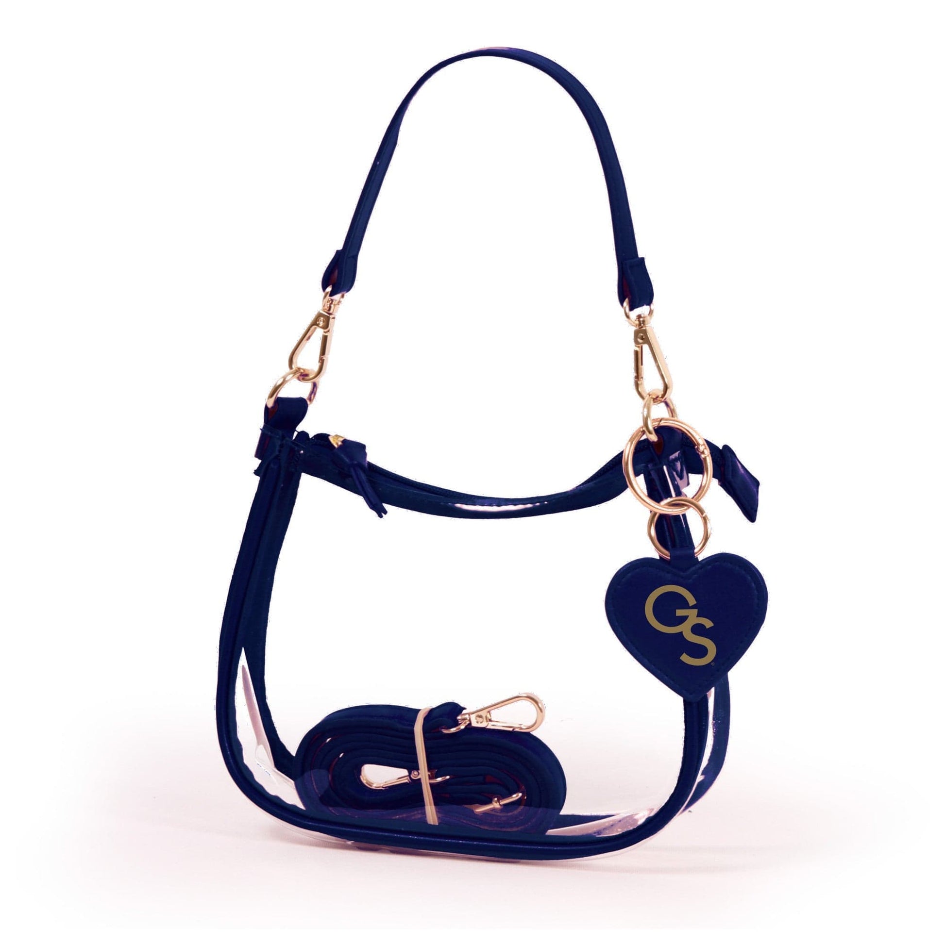 Georgia Southern Clara Clear Crossbody Purse, stadium-approved, officially licensed, by Desden