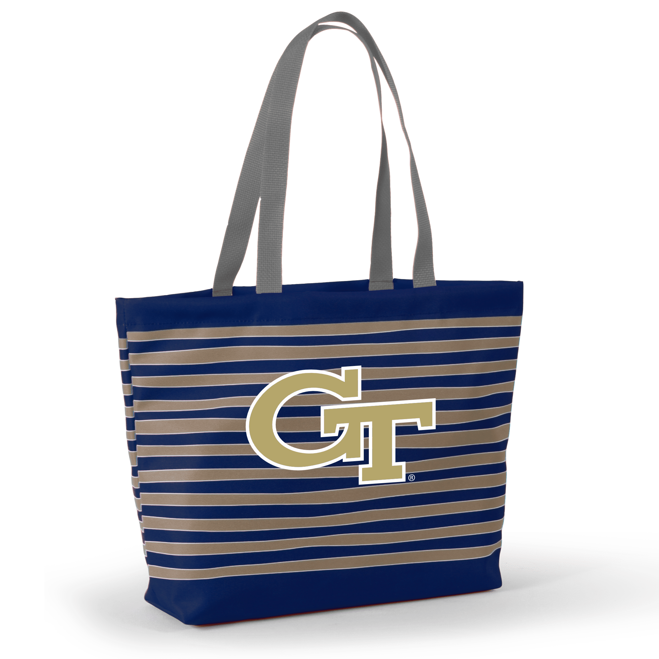 Desden Tote Default Value Georgia Tech Tatum Tote Wavy Striped Tote  by Desden