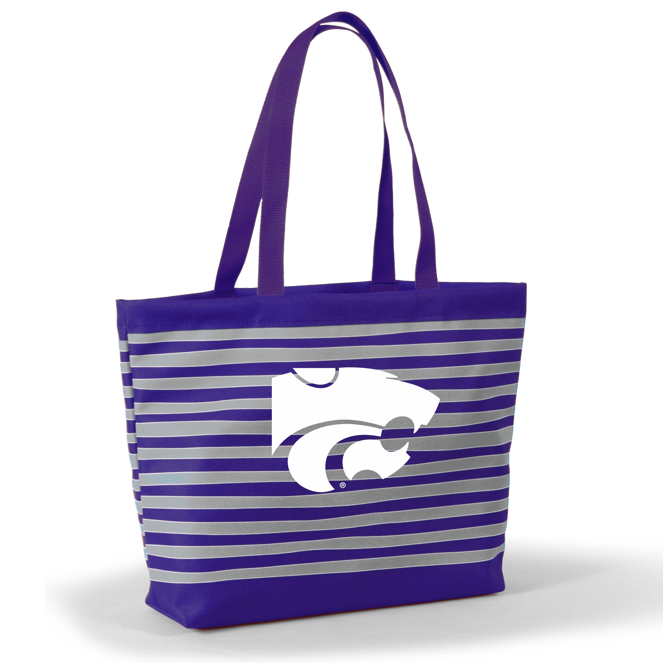 Desden Tote Default Value Kansas State Tatum Tote Wavy Striped Tote  by Desden