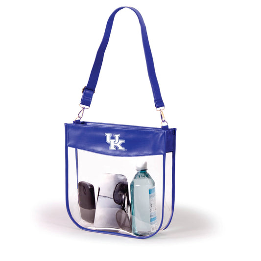 Kentucky Kate Large Clear Purse with Zipper, stadium-approved, officially licensed, by Desden