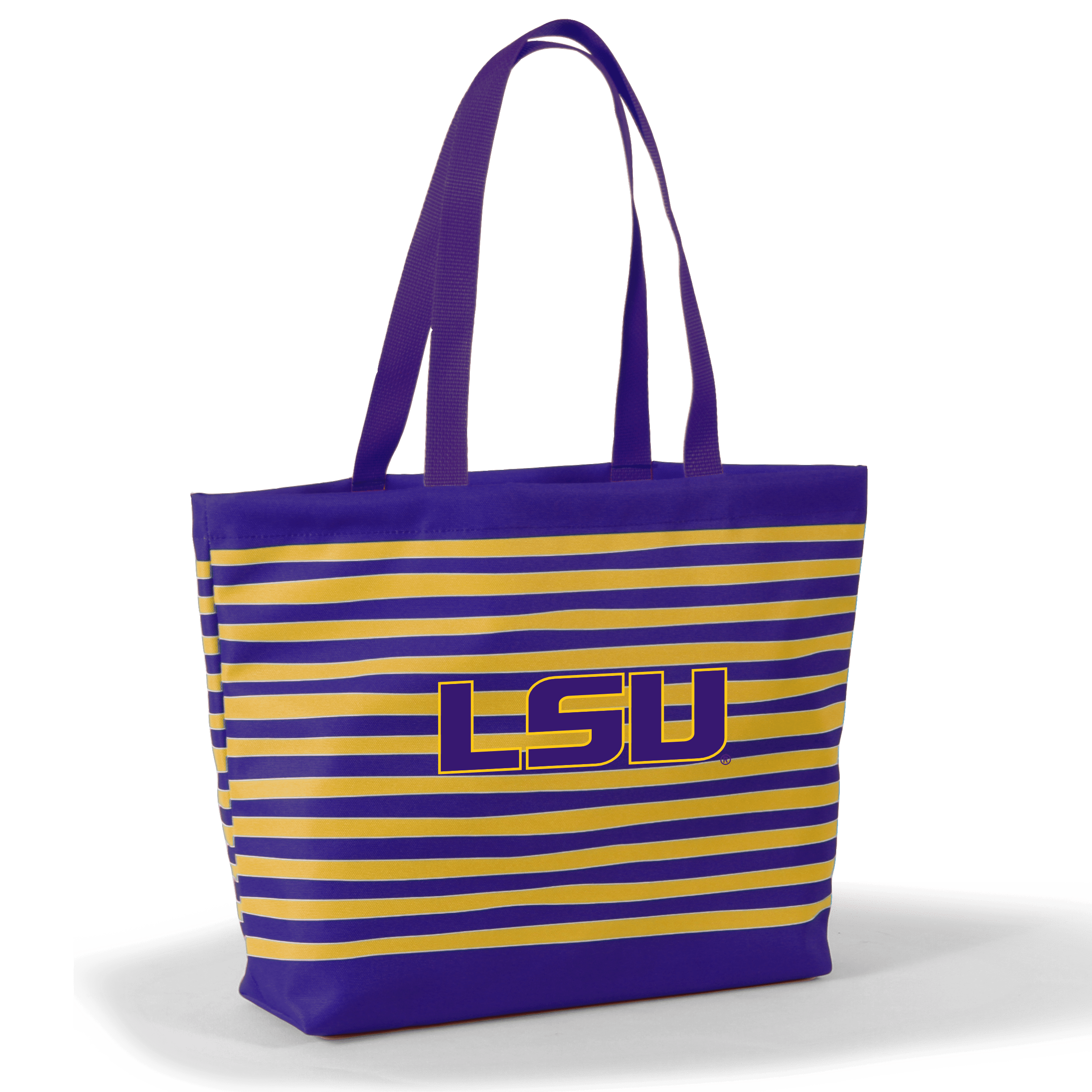 Desden Tote Default Value LSU Tatum Tote Wavy Striped Tote  by Desden