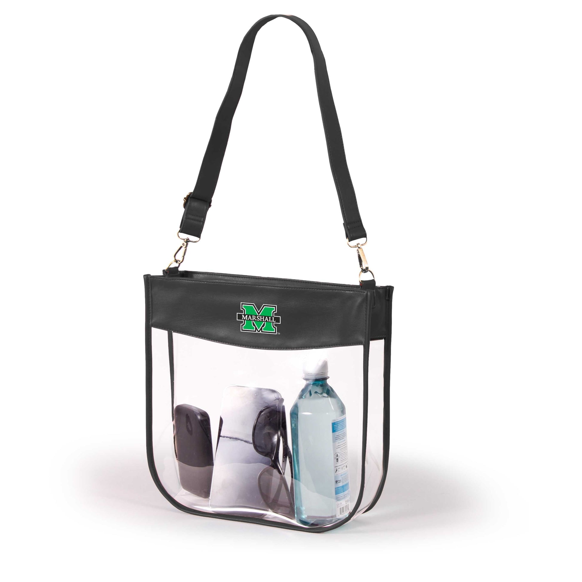 Marshall Kate Large Clear Purse with Zipper, stadium-approved, officially licensed, by Desden