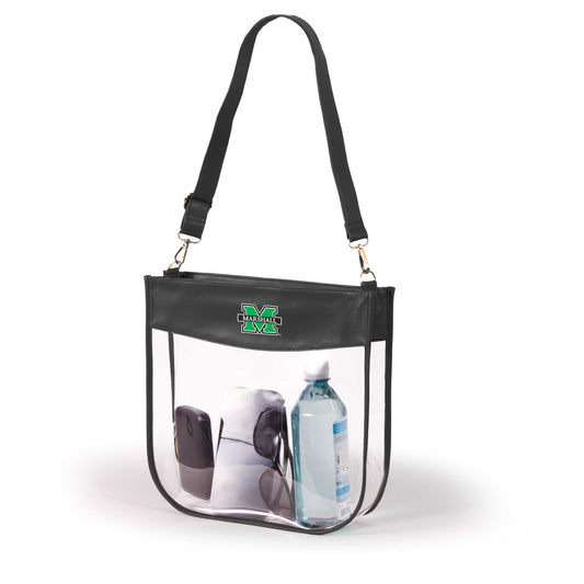 Marshall Kate Large Clear Purse with Zipper, stadium-approved, officially licensed, by Desden