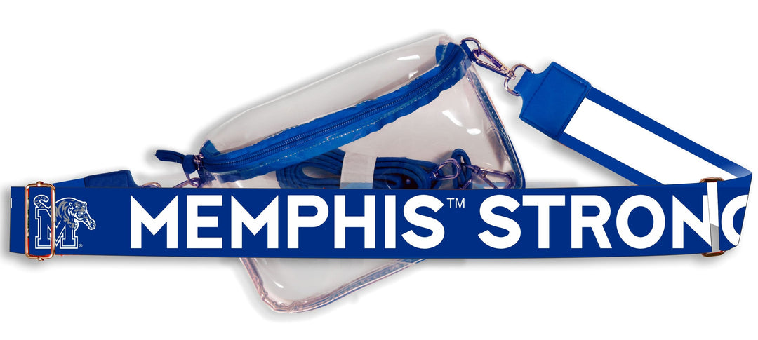 Desden Default Value Memphis Hailey Clear Purse with Logo Strap by Desden
